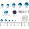 MEIBITE 6796PCS Blue Zircon Hotfix Rhinestones Crystal Stones Glass for Fabric Clothes Shirts Sparkly Flat Back Round with Tweezers and Picking Pen (SS6~SS30 Set)
